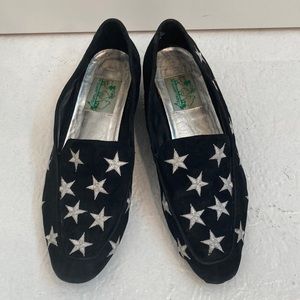 Fun Witchy Vintage Quacker Factory Star Print Shoes 80s 90s Size 10B